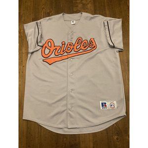 Vintage Russell Baltimore Orioles Gray Jersey XL MLB Baseball 90’s